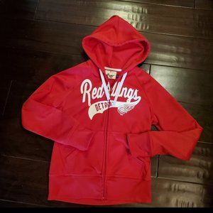 DETROIT RED WINGS ZIP FRONT HOODIE SZ M